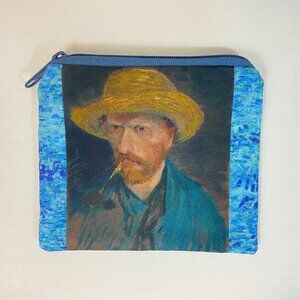 Vincent Van Gogh Coin / Cosmetic / Card / Phone Purse - New - 6.5 in. x 5.5 in.